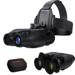 FHD Night Vision Goggles Binoculars Digital IR Head Mounted Hunting Rechargeable - Picture 1 of 24