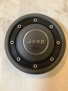 84-96 Jeep Cherokee Gris Cuerno Botón XJ YJ CJ MJ Laredo Wrangler BONITO - Imagen 1 de 2