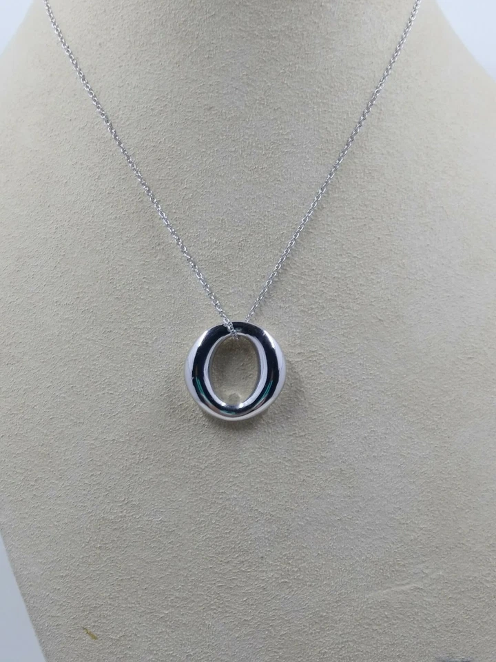 Colgante circular pulido alto revestimiento de platino Epifanía enchapado en platino Foto 1 de 1