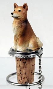NEW Conversation concepts Tiny Ones Dog Figurine Bottle Stopper Finnish Spitz - Picture 1 of 2
