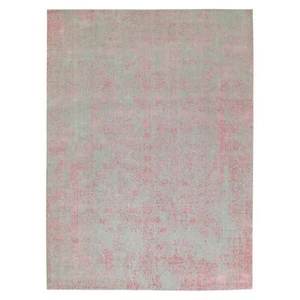 10 Fuß x 14 Fuß 1 Zoll Wolle und Kunst Seide Übergang Design handgewebt Jacquard Teppich R58581 - Bild 1 von 12