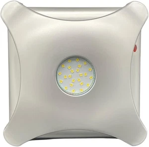 Ventilador extractor silencioso Airtech 4"100 mm luz LED montado en pared o techo plateado - Imagen 1 de 8