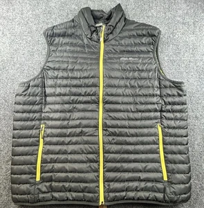 Eddie Bauer Weste Herren Small blau orange EB700 Daunen gesteppt leicht wattiert - Bild 1 von 12