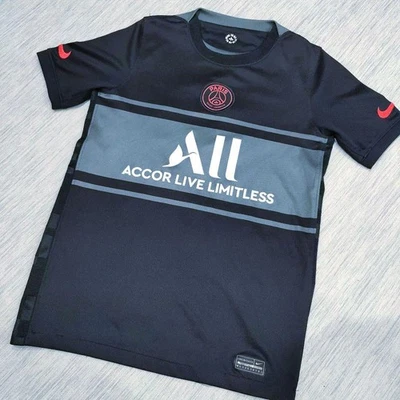 Paris Saint-Germain Neymar Jersey 21/22 3rd Size Kids M Embroidered Logos - Photo 1/4