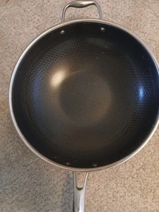 Hexclad Pentole Ibride Acciaio Inox Padella Antiaderente 12" Wok - NO COPERCHIO - Bello - Foto 1 di 2