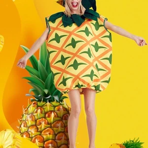 Pineapple Costume Props Cartoon Fruit Costume for Role Play Masquerade Party - Picture 1 of 7