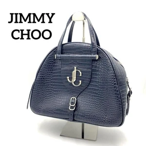 JImmY CHOO Varenne Bowling Bag Navy 13cm Größe Gebraucht - Bild 1 von 10
