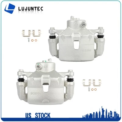 Par de pinzas de freno de disco delanteras con soporte para Kia Soul 2014 2015 2016 2017 2018 Foto 1 de 4