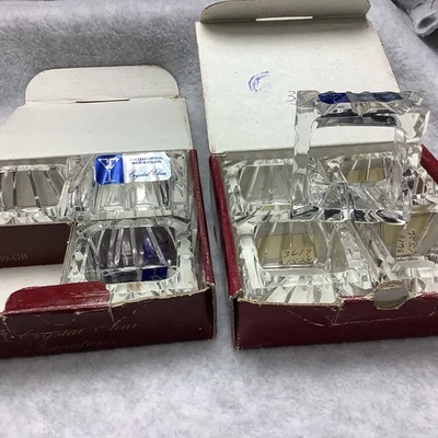 Juego de 8 servilleteros cuadrados de cristal de plomo 24 % Hamilton 326119-GB 24 % de colección Foto 1 de 4