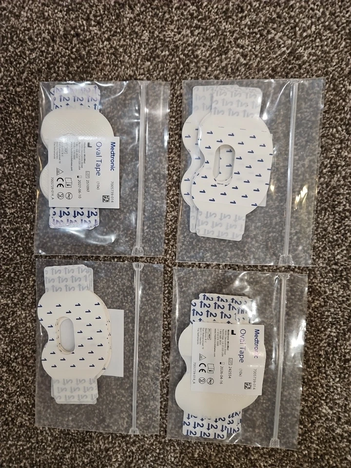 Cinta transparente ovalada impermeable Medtronic Guardian 4 paquetes de 10 Foto 1 de 1