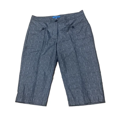 Bermudas Derek Lam Mujer 12 Negras Multi Algodón Orgánico Diseño Tweed 35x16 Foto 1 de 4