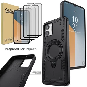 For Samsung Galaxy A06 A26 A36 A56 Kickstand Case Cover Tempered Glass Protector - Picture 1 of 36