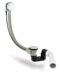 Ablaufgarnitur Badewanne Ablauf Wanne Länge 56-65 cm aus ABS Fachhandelsqualität - Bild 1 von 3