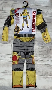 Bumblebee Transformers Halloween Costume size S small 4-6 Muscle/outfit/mask NEW - Picture 1 of 15