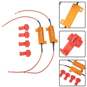 4pcs 50W 8ohm LED Load Resistor Decoders Fix Hyper Flash Turn Signal Lights - Picture 1 of 5