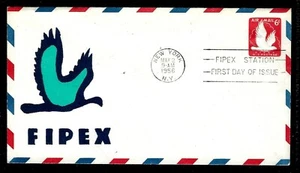 UC25 6c Air Mail (1956) THE BALD EAGLE ICON FDC FROM TEXTURE CRAFT CACHETS !! - Picture 1 of 1