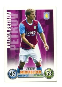 Topps Match Attax Trading Card 2007/2008 Aston Villa Stiliyan Petrov - Picture 1 of 2