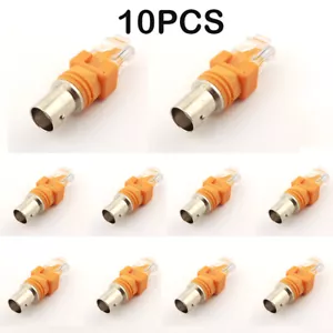 10Pc BNC Female to RJ45 Male Coaxial Barrel Coupler Adapter RJ45 to RF Connector - Picture 1 of 5