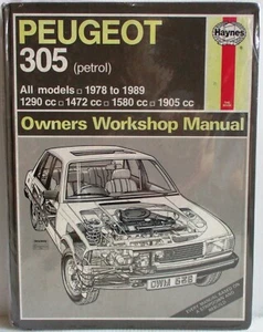 Haynes - Peugeot 305 Petrol (All Models) 1978-1989 Owners Workshop Manual Used - Picture 1 of 7