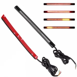 48LED 8" Motorcycle Tail Brake Stop Running Turn Signal Light Cruiser Cafe Racer - Picture 1 of 6