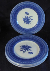 Churchill Teller Brot Butter aus dem blauen Land Floral Blumen 7" 4er Set - Bild 1 von 5
