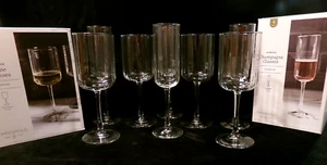NWOT/NIB THRESHOLD 8 PC DRINKWARE SET - 4 Wine Glasses, 4 Champagne Flutes - Picture 1 of 11
