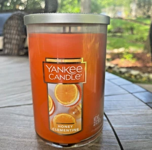 Yankee Candle Honey Clementine Scented, Classic 22oz Large Tumbler 2-Wick Candle - Picture 1 of 4