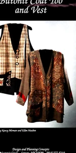 Butonit Coat Too and Vest ~ Designed by Mirman & Hauben ~ Loose-fitting (6-x22") - Picture 1 of 4