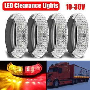 Trailer Truck Caravan LED Clearance Lights Side Marker Lamp Amber Red Multi Volt - Picture 1 of 21