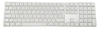 Apple Magic Keyboard A1843 mit Ziffernblock – Weiß – QWERTY – Gebraucht - Bild 1 von 4