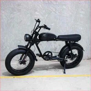 SC73 Super Retro EBike 500W Cruiser Adults Electric 48V Kids Bike Bicycle Black - Picture 1 of 22