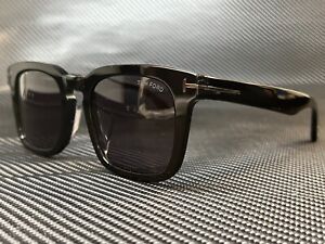 TOM FORD Dax FT0751-F-N 01A Shiny Black Square Men's 53 mm Sunglasses