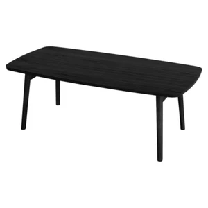 Folding Table Black Wooden Easy Fold Legs SGS-229BK Azumaya F'Kolme-USA NEW - Picture 1 of 13