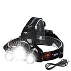 Victoper Rechargeable Headlight with 3 Lights 4 Modes, 6000 Lumen Super Bright