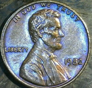 UNITED STATES-1982 P MEMORIAL CENT LARGE DATE COPPER RD/RB--AU/UNC - Picture 1 of 3