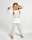 Girls Pyjama Nightwear Sleepwear 100% Cotton Collette Raccoon Christmas
