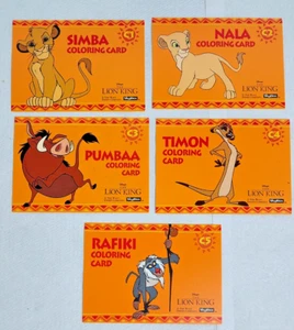1994 Il Re Leone Set Completo di Carte Collezionabili Colorin C1-C5 da SkyBox - Foto 1 di 8