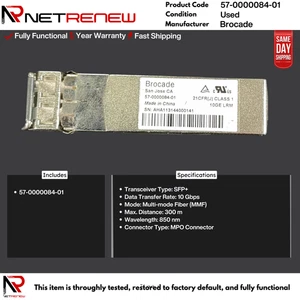 Brocade 57-0000084-01 10GBASE-LRM SFP+ Transceiver Modul 10Gb/s MMF LC - Bild 1 von 1