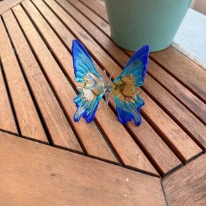 Farfalla in vetro stile Murano artigianale - Foto 1 di 5