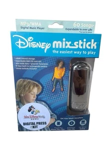 Disney Mix Stick Clip Music MP3 Player 128MB Vintage 2005 NOS Chrome HTF Color - Picture 1 of 13