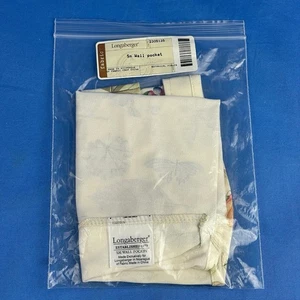 Longaberger Pequeño Pared Bolsillo Cesta Forro Campos Botánicos #2305135 - NUEVO - Imagen 1 de 5