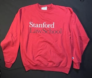 Sudadera Champion Stanford University Law School Talla M Roja Cuello Redondo - Imagen 1 de 7