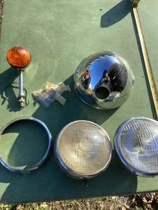 Lucas Motorcycle 1960s Head Light Assembly SS700 575  lens 700 Norton Atlas Lot - Picture 1 of 15