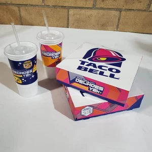 Taco Bell 2025 Jahrzehnte 2000er Y2K Boxen und Tassen Retro Logo Fast Food Sammler - Bild 1 von 6
