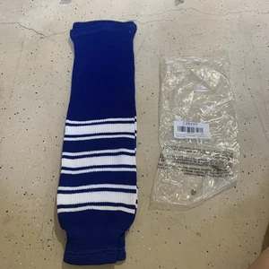 Calcetines de hockey para adultos tejidos 32”, azul real, blanco. - Imagen 1 de 2