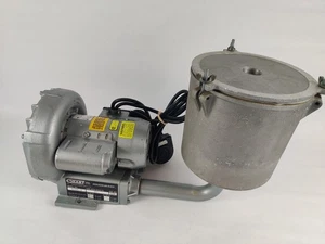 Gast R1102C-14 Regenair Vacuum Blower Pump W/ Dust Collector & Foot Pedal - Picture 1 of 14