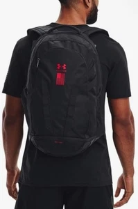 Under Armour Unisex Hustle 5.0 schwarz Freedom Rucksack Neu mit Etikett Charlie Kirk $55 - Bild 1 von 14