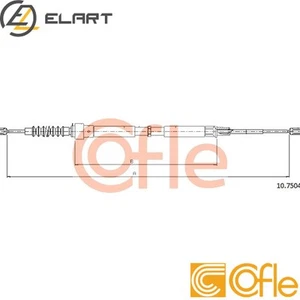 CABLE PARKING BRAKE 92.10.7504 FOR VW GOLF/IV/Van/VAN NEW/BEETLE/Convertible A3 - Picture 1 of 7