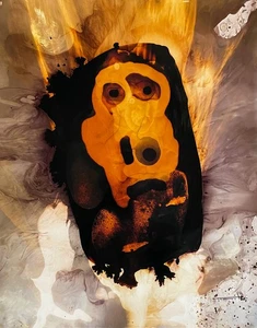 Jose Tonito Original Painting.Incredible Organic.Otherworldly art.BOBBY? Face - Picture 1 of 3
