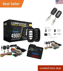 CS4900-S 2-Way Remote Start & Keyless Entry - 3000-ft Range, Ergonomic Design - Bild 1 von 11
